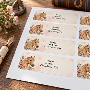 Personalized Palomino American Bashkir Curly  Label