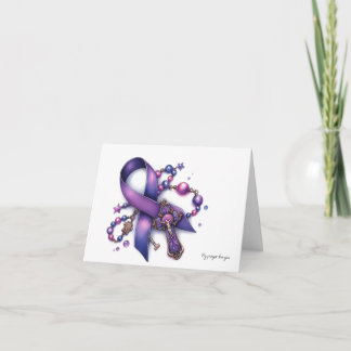 Personalized Pancreatic Cancer Prayer Card