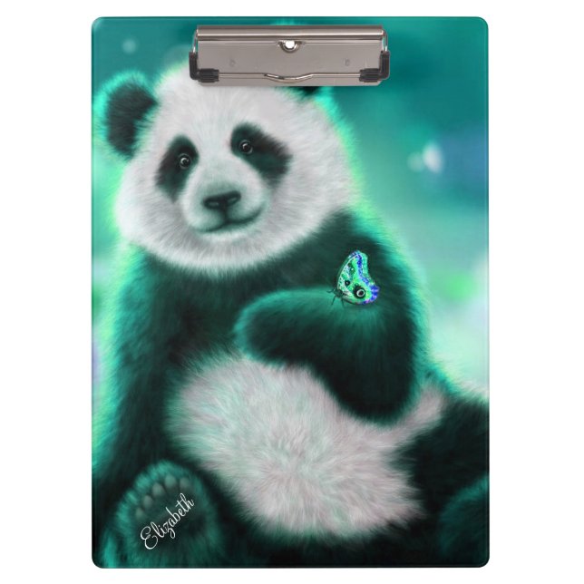 Personalized Panda Bear/Clipboard Clipboard (Front)