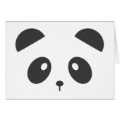 Personalized panda card (Front Horizontal)