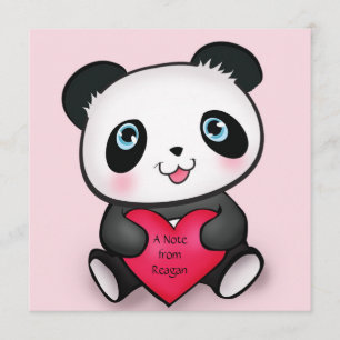 Personalized Panda Invite Card 4 Cute Panda Lovers