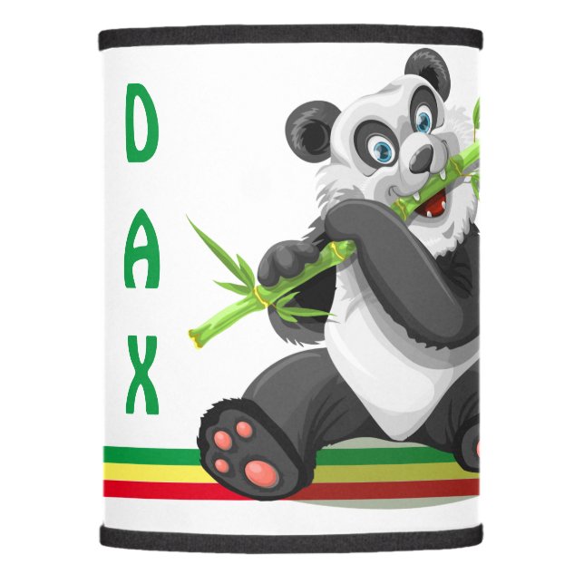 Personalized Panda Lamp Shade (Front)