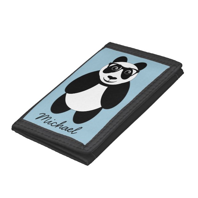 Personalized Panda Tri-fold Wallet (Bottom)