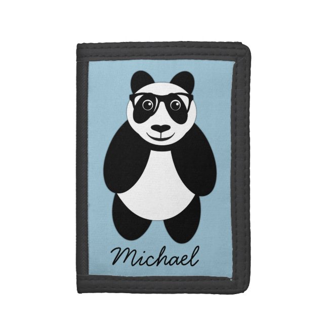 Personalized Panda Trifold Wallet (Front Vertical)
