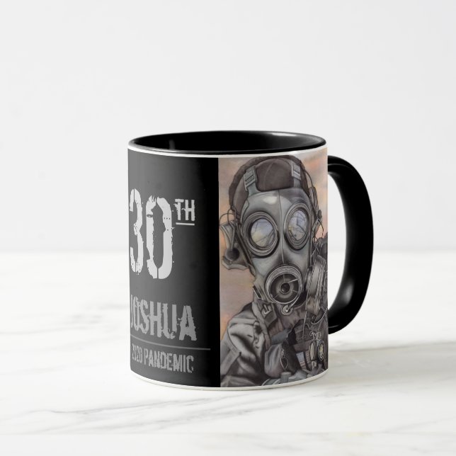 Personalized Pandemic Birthday Name and Age Mug (Front Right)