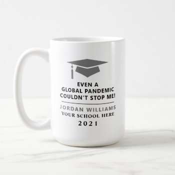 Personalized Pandemic - Graduate Class Of 2022 Mug by thepixelprojekt at Zazzle