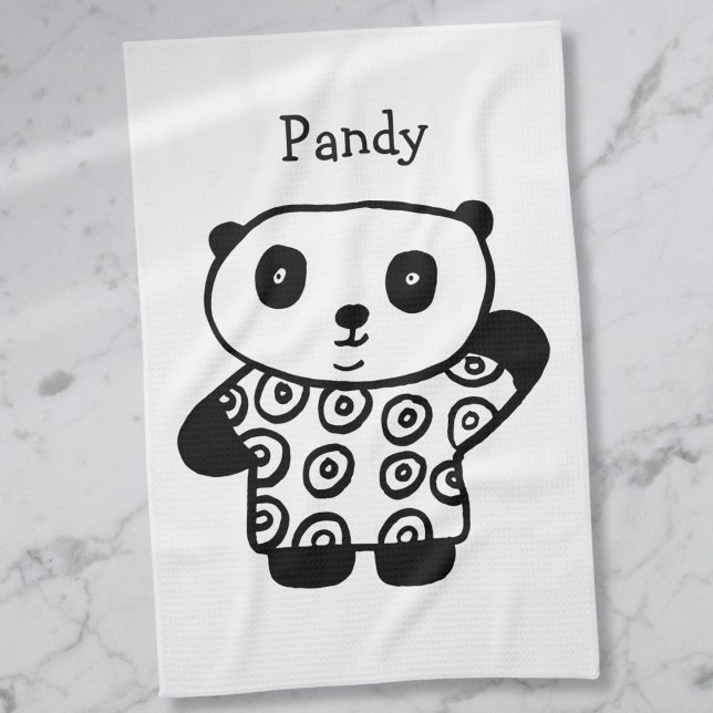 Personalized Pandy The Panda Cute Towel (Personalized Pandy The Panda Cute Towel)