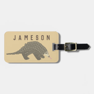 Personalized Pangolin Luggage Tag