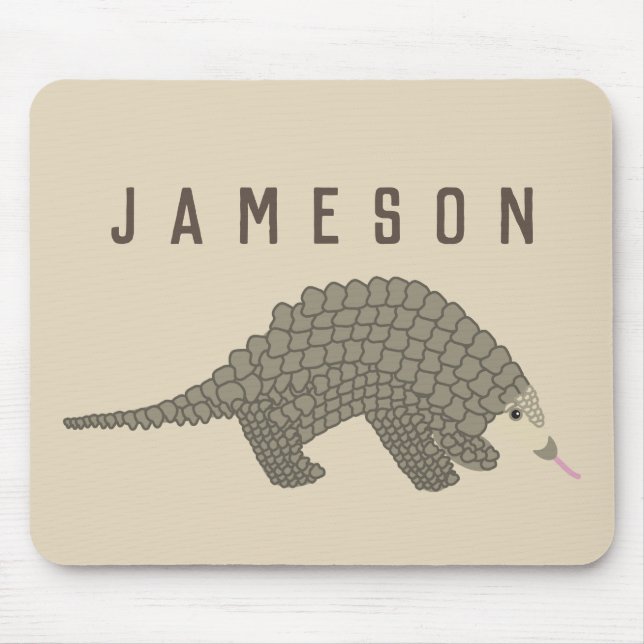 Personalized Pangolin Mouse Pad (Front)