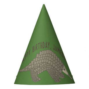 Personalized Pangolins Party Hats