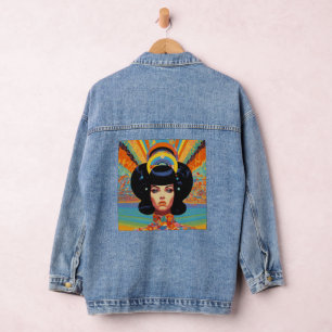 Personalized Panorama: Custom Image Denim Jacket