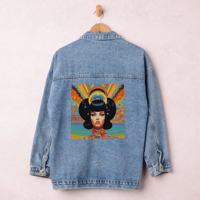 Personalized Panorama: Custom Image Denim Jacket (Hangar)