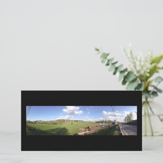 Personalized Panoramic Photo Card Designs (Standing Front)