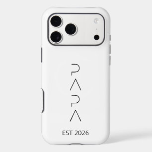 Personalized PAPA Est. 2026    daddy iPhone 17 Pro Max Case