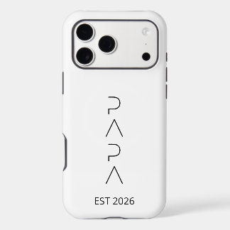 Personalized PAPA Est. 2026  | daddy iPhone 17 Pro Max Case