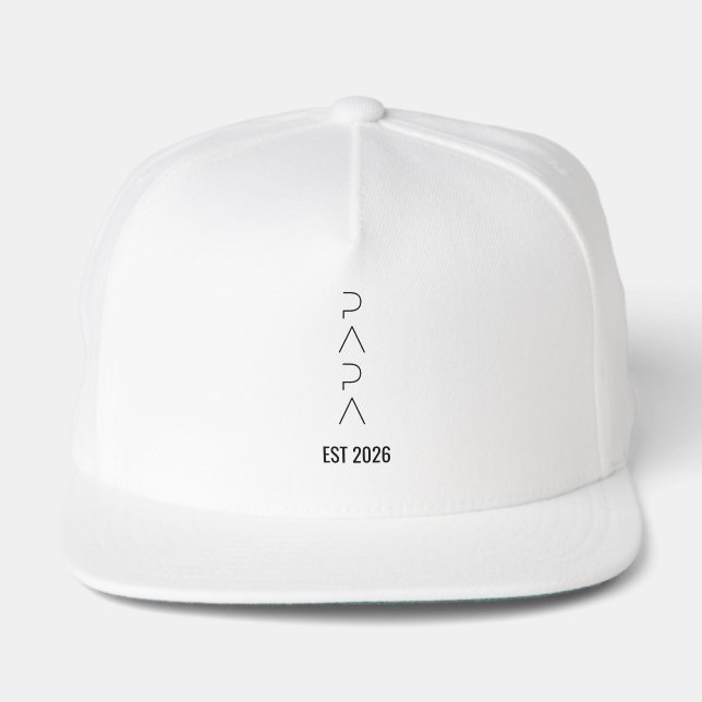 Personalized PAPA Est. 2026 Hat | Dad-to-be (Front)