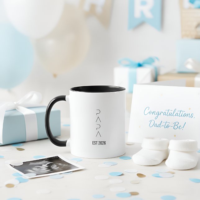 Personalized PAPA Est.2026 Mug | Dad to be (Creator Uploaded)