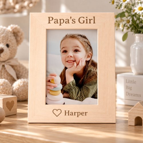 Personalized Papa’s Girl Picture Frame Personalized Papa’s Girl Picture Frame