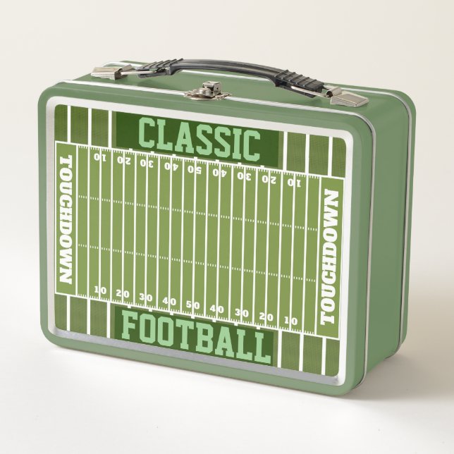 Personalized Paper Football Field Lunchbox (Front)