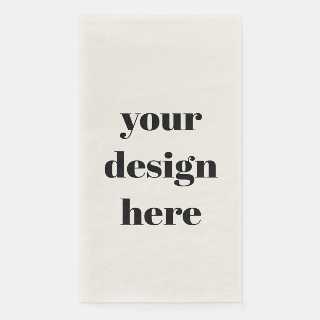 Personalized  paper guest towels (Front)