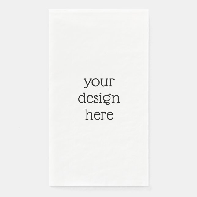 Personalized  paper guest towels (Front)