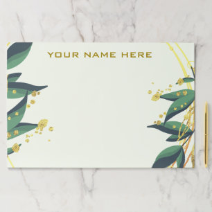 Personalized Paper Pad with Custom Name Text