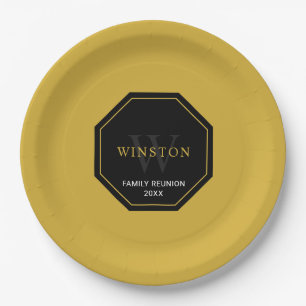 Personalized Paper Plate for Family Reunion