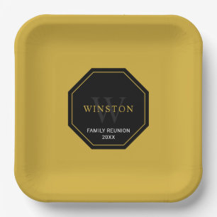 Personalized Paper Plate for Family Reunion