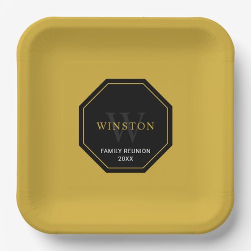 Personalized Paper Plate for Family Reunion