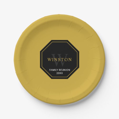 Personalized Paper Plate for Family Reunion