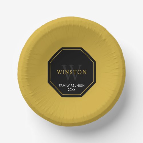 Personalized Paper Plate for Family Reunion