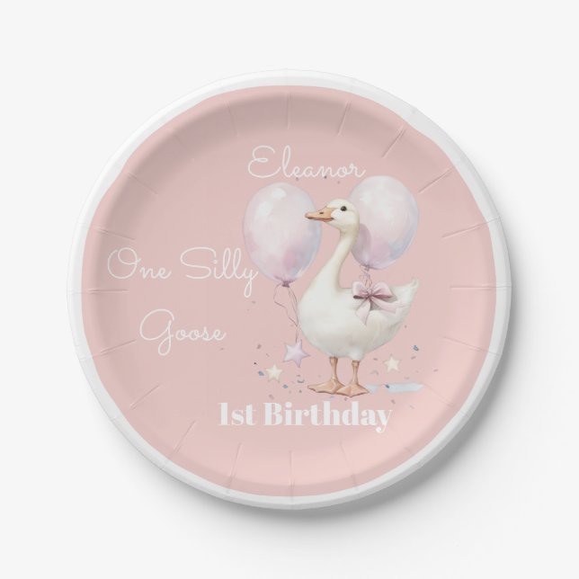 Personalized paper plates for party decor  (Front)