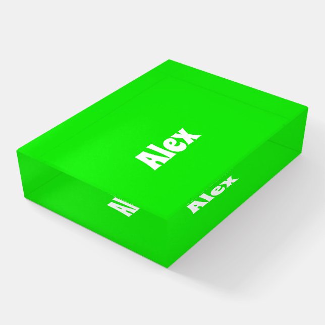 Personalized Paperweight (Angled)