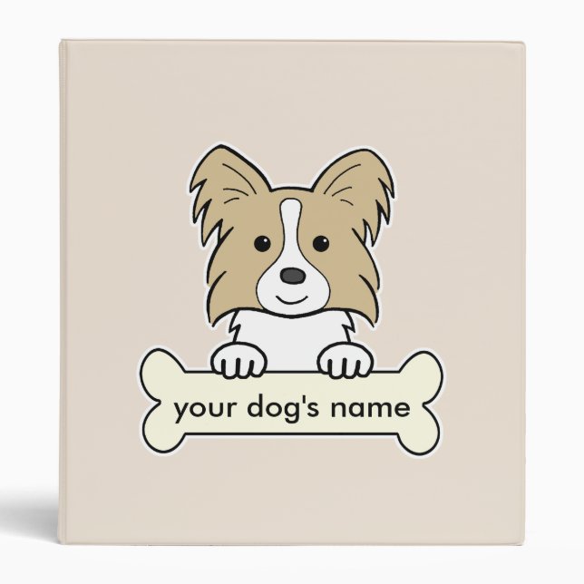 Personalized Papillon Binder (Front)