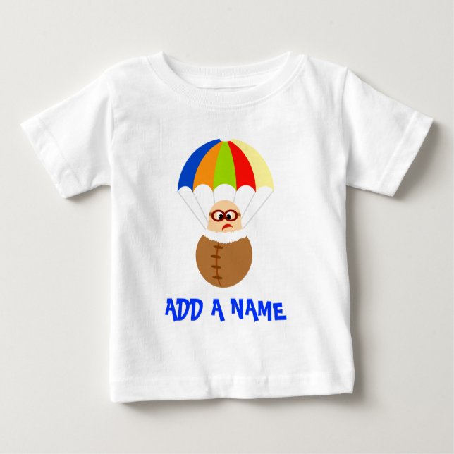 Personalized Parachute Baby T-Shirt (Front)