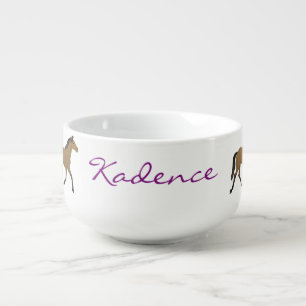 Personalized Parade of Pretty Ponies Soup Mug