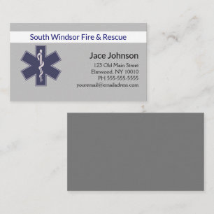 Personalized Paramedic Business Card