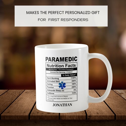 Personalized Paramedic Symbol EMT  Coffee Mug