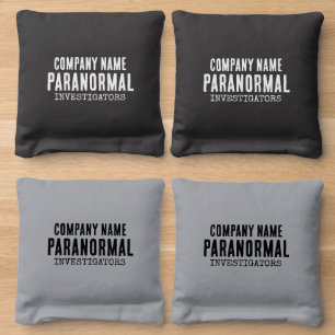Personalized Paranormal Investigator Company Name Cornhole Bags