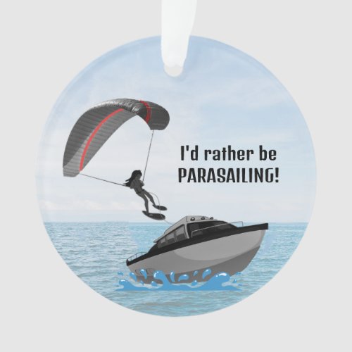 Personalized Parasailing Acrylic Ornament