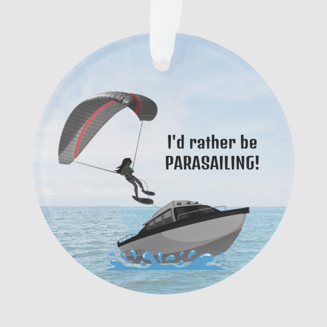 Personalized Parasailing Acrylic Ornament