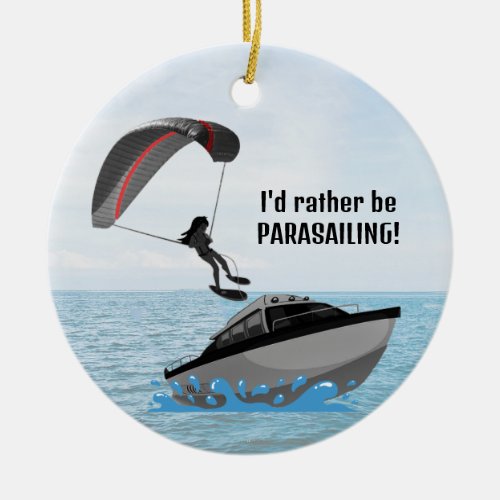 Personalized Parasailing Ornament