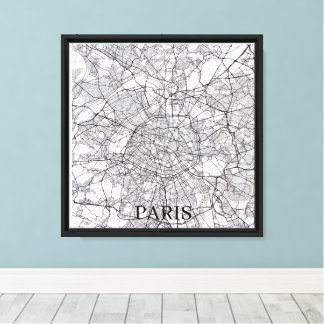 Personalized Paris City Map Poster – Custom Print