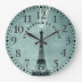 Personalized Paris Eiffel Tower Large Clock