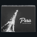 Personalized Paris Travel Minimalist Black & White Calendar<br><div class="desc">This personalized Paris travel calendar comes with 12 black & white photos of Paris that you can choose to print or swap out for your own personalized photos of a trip to Paris. Perfect gift for honeymoon,  anniversary,  or travel lovers.</div>