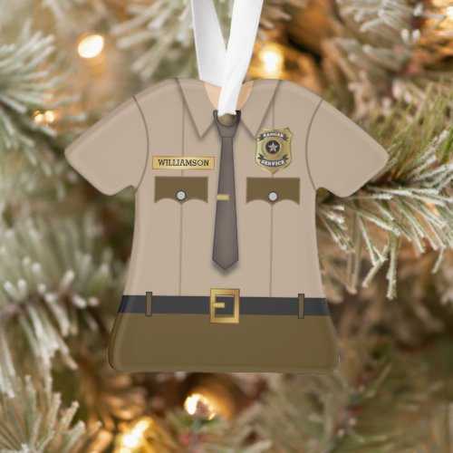 Personalized Park Ranger Uniform Ornament