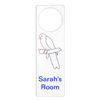 Personalized Parrot Drawing Door Hanger
