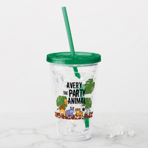 Personalized Party animal Safari Giveaway Acrylic Tumbler