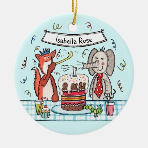 Personalized Party Animals Ceramic Decoration