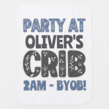 Personalized Party At My Crib Cute & Comical